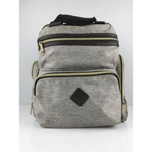 Ergobaby Babyboom Diaper Backpack‎ Gray Insulated Pockets Travel Bag